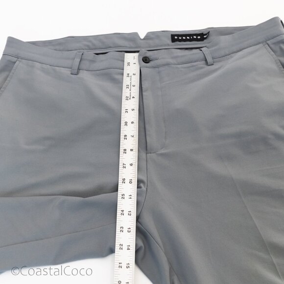 Dunning Golf Pants Mens 40X32 Everbest Grey Performance Stretch Casual Athletic - Picture 8 of 9